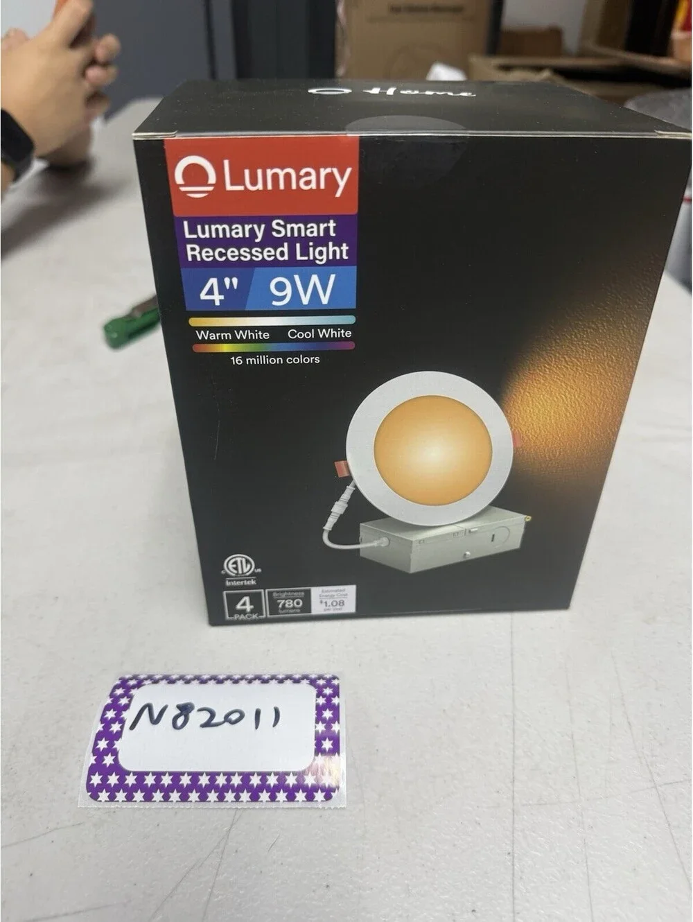 NEW Lumary 4” Smart Recessed LED Lights 9W RGB 780LM 4-Pack Sealed